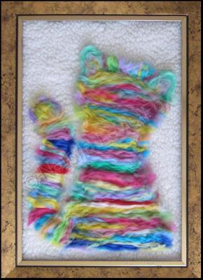 Walls Decoration - Fluffy Pleasure - Woolen Art