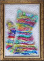 Walls Decoration - Fluffy Pleasure - Woolen Art