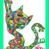Smiling Cat In Erotic Mood - Digital Sculptures - By Natalia Levis-Fox, Relief Sculpture Artist