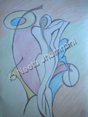 Abstrat - Love - Pencil Colour