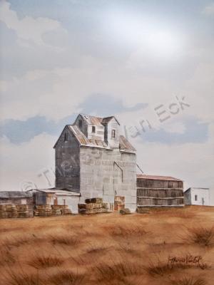 Montana - Montana Elevator - Watercolor