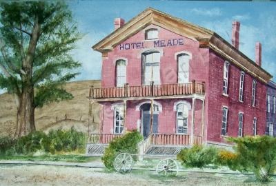 Montana - Hotel Meade - Watercolor