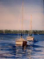 Safe Harbor - Watercolor Paintings - By Theresa Van Eck, Realistic Painting Artist