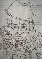 Drawing - Rolingstone Lil Wayne Cover - Ink Pens