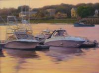 Seascape - Pleasure Boats - Oil On Canvas