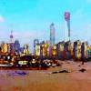 Cityscape - Print On Canvass Photography - By Sydney Parker, Space Photography Artist