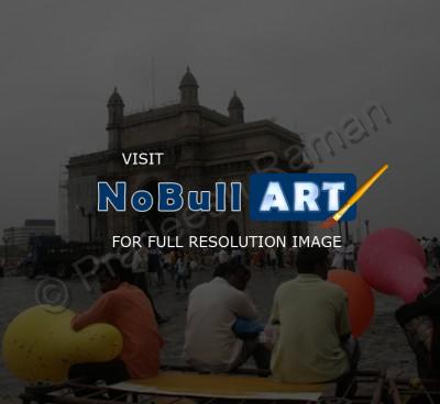 Gallery Watercolor In Mumbai I - Ballon Vender - Photography
