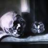 Still Life_00 - Acrylics Paintings - By Natalia Maliszewska, Black And White Painting Artist