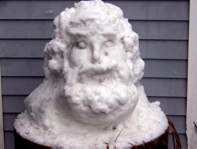 Sculpture And Stone Work - Santa Sculpture 2008 - Snow