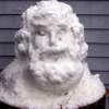 Santa Sculpture 2008 - Snow Sculptures - By Celeste Bolduc, Natural Materials Sculpture Artist