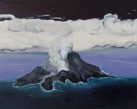 Oil Painting On Canvas - Volcanic Island - Oil Colour On Canvas