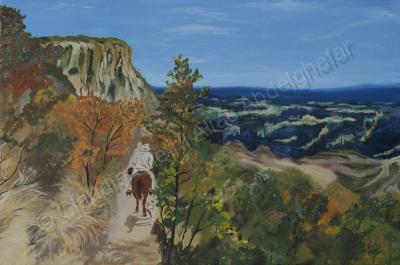 Oil Painting On Canvas - Mexico Sierra Tara Humara - Oil Colour On Canvas