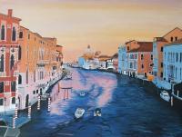 Venice - Oil Colour On Canvas Paintings - By Claudia Luethi Alias Abdelghafar, Realistic Painting Artist