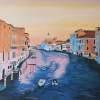 Venice - Grand Canal - Oil Colour On Canvas Paintings - By Claudia Luethi Alias Abdelghafar, Realistic Painting Artist