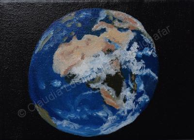 Oil Painting On Canvas - The World - Oil Colour On Canvas