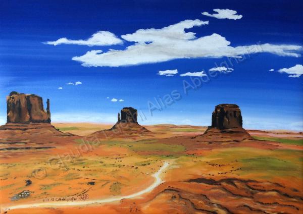 Oil Painting On Canvas - Monument Valley - Oil Colour On Canvas