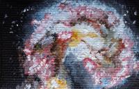 Antennae Galaxy - Oil Colour On Canvas Paintings - By Claudia Luethi Alias Abdelghafar, Realistic Painting Artist