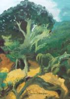 Tropical Forest - Oil Colour On Canvas Paintings - By Claudia Luethi Alias Abdelghafar, Realistic Painting Artist