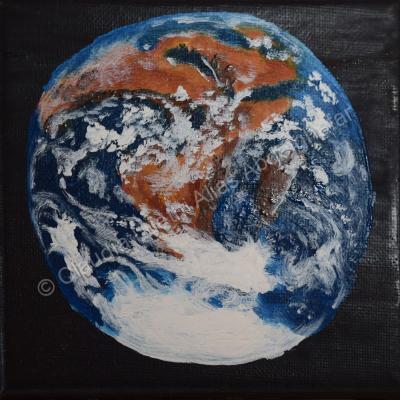 Oil Painting On Canvas - The World 2021 - Oil Colour On Canvas