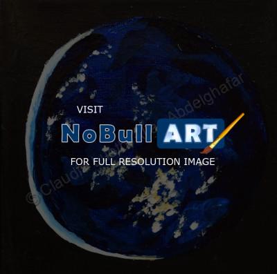 Oil Painting On Canvas - World By Night - Oil Colour On Canvas