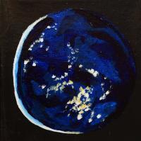 Oil Painting On Canvas - World By Night - Oil Colour On Canvas