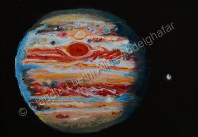 Oil Painting On Canvas - Jupiter - Oil Colour On Canvas