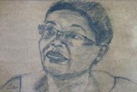 Martha Munguia - Graphite Drawings - By Wil Van Rijn, Expressionism Drawing Artist