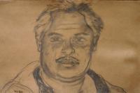 Nelson Santiago - Graphite Drawings - By Wil Van Rijn, Expressionism Drawing Artist