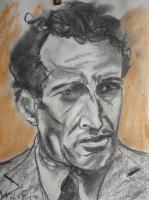 Carlos Merida - Graphite Drawings - By Wil Van Rijn, Expressionism Drawing Artist