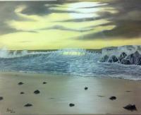 Seascapes - Stormy Sunset - Oil
