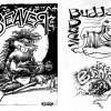 Band Logos - Ink Drawings - By Frank Emery, Cartoon Logos Drawing Artist