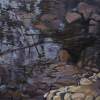 Tenno Lake Detail 2 - Acrilyc  Oil On Streched C Paintings - By Robert Keseru, Impressionism Painting Artist