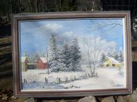 Winter Scenes - All Is Calm - Acrylic