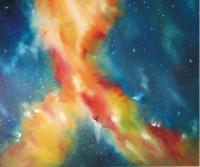 Nebula1 - Oil Paintings - By Don Strzynski, Abstract Painting Artist