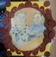 Grandparents - Acrylic Paintings - By Melvin Diaz, Portrait Painting Artist