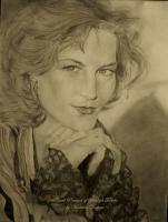 Bridget Fonda - Pencil Drawings - By Marlene Despres, Photo Realism Drawing Artist