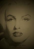 Marilyn Monroe - Pencil Drawings - By Marlene Despres, Photo Realism Drawing Artist