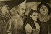 Wizard Of Oz - Pencil Drawings - By Marlene Despres, Photo Realism Drawing Artist
