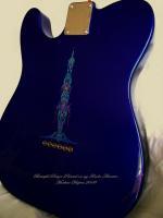 Accent Design For Guitars  4 - Oil Based Enamel Paint Paintings - By Marlene Despres, Original Designs Painting Artist