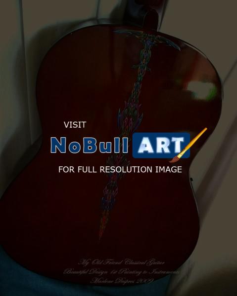 Personal Collection - Accent Design For Guitars  #5 - Oil Based Enamel Paint