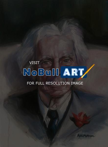 Portraits - Bertrand Russell - Oil On Canvas
