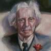 Bertrand Russell - Oil On Canvas Paintings - By Adel Bishara, Oil On Canvas Painting Artist