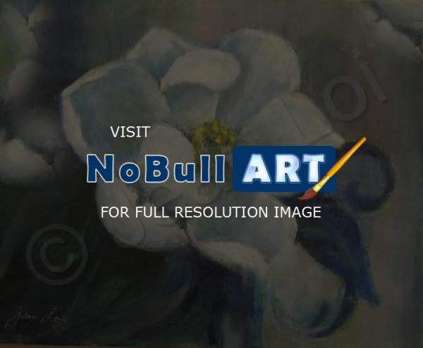Floral - Magnolia - Oil On Panel