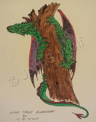 Animals - The Tree Guardian - Water Colour