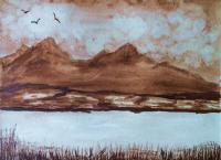 Country Walks - Stormy Skys - Water Colour