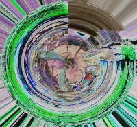 Abstract - Time Portal - Digital Camera And Computer