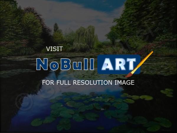 Landscapes - Monets Pond - Acrylic