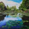 Monets Pond - Acrylic Paintings - By Glen Hunnel, Impression Painting Artist