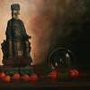 Stillife From A Chines Tempel Statue - Oilpaint Paintings - By Peter Jansen, Oil Painting On Linnen Painting Artist