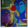 Two Women - Acrylic On Sheet Paintings - By Keshaw Kumar, Figrative Painting Artist